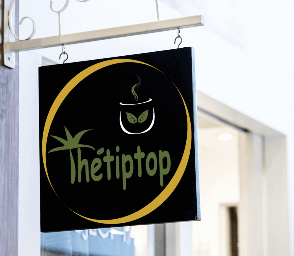 Devanture d'une boutique avec le logo ThéTipTop.