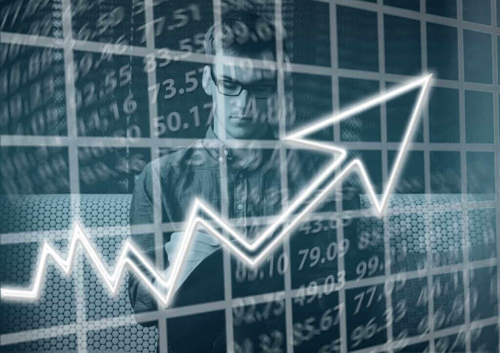Succès en devenir Entrepreneur avec des idées jaillissantes.